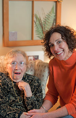 Senior Move Manager Holly Pajak with her Mom